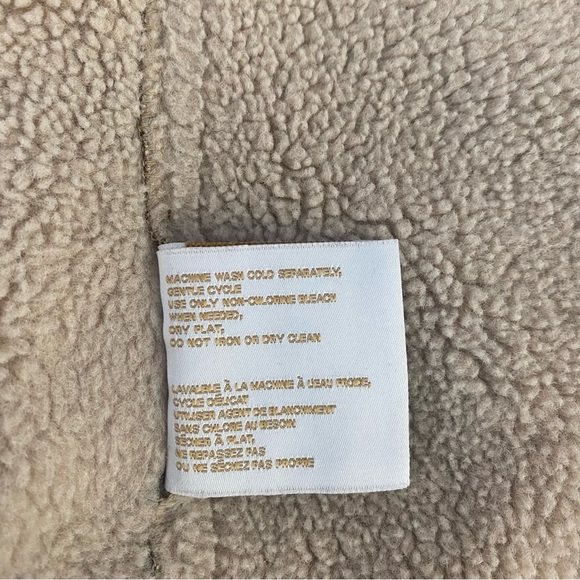 Laundry by Shelli Segal Los Angeles Suede Sherpa Lined Faux Fur Hood Brown Coat - Picture 4 of 11